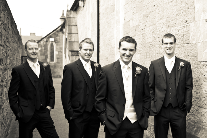 groomsmen style outside church wedding groomsmen outside church